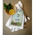 thumbnail image 2 of Decorative Tea Towel, Apron Burt Lake, Michigan, Nautical Chart, Unisex, Adjustable, Organic Cotton, 2 of 3