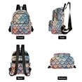 thumbnail image 4 of FORMRS Mini Backpack Purse for Women Travel Daypack Casual Shoulder Bag, Blue Art Pattern, 4 of 7