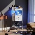 thumbnail image 5 of Makeup Organizer, Make Up Skincare Organizers and Storage, Makeup Cart with Drawers, Vanity Cosmetics Display Cases Holder for Skin Care Nail Perfume Hair, White, 5 of 8