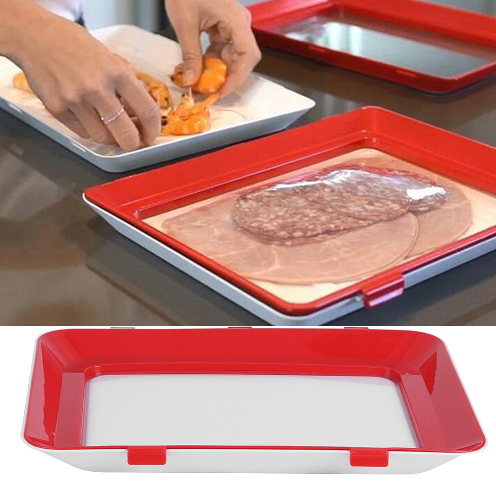 TOPINCN Food Storage Tray,Reusable Food Preservation Tray Vacuum Seal