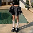 Ruffle Plaid Mini Skirt Women Kawaii Preppy Style Short Skirts Layered