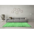 thumbnail image 3 of Ahgly Company Indoor Rectangle Abstract Emerald Green Modern Area Rugs, 2' x 5', 3 of 4
