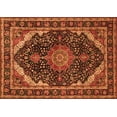 thumbnail image 1 of Ahgly Company Indoor Rectangle Medallion Orange Traditional Area Rugs, 4' x 6', 1 of 1