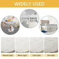 thumbnail image 7 of Tripumer Fluffy Round Rug 4 feet Circle Shag Area Rug Circular Rugs Fuzzy Rug Shaggy Bedroom Carpet For Room Bedroom Living Room White, 7 of 7