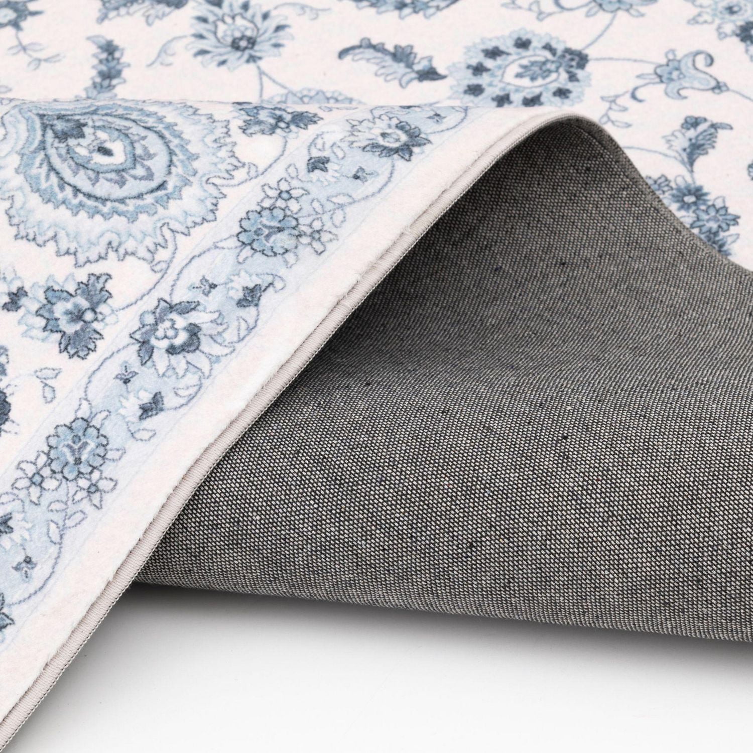 Banburry Ivory and Grey Woven Area Rug