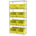 thumbnail image 4 of Akro-Mils 30270 AkroBins Plastic Hanging Stackable Storage Organizer Bin, 18" x 16" x 11", Yellow, 3-Pack, 4 of 5