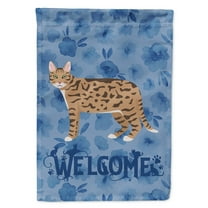 Carolines Treasures CK4845GF California Spangled 2 Cat Welcome Flag Garden Size Small multicolor