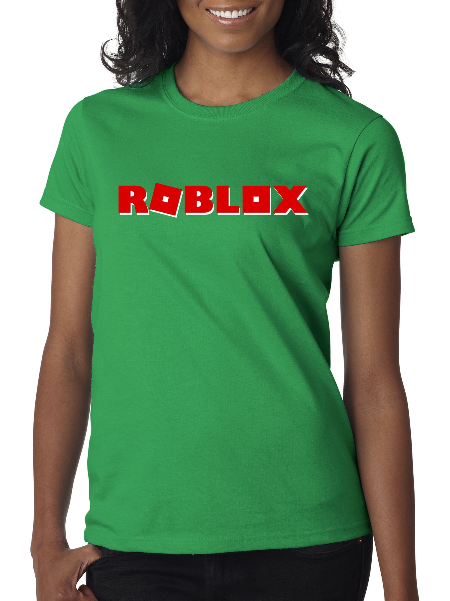 New Way New Way 922 Women S T Shirt Roblox Logo Game Filled Large Kelly Green Walmart Com - gucci logo for roblox t shirt