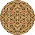 thumbnail image 1 of Ahgly Company Indoor Square Patterned Cantaloupe Orange Area Rugs, 3' Square, 1 of 6