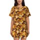 thumbnail image 1 of Fotbe Desert Camouflage Conjunto de Pijama Estampado para Mujer, 2 Piezas, Ropa de Dormir con Camiseta de Manga Corta y Shorts Suaves-X-Large, 1 of 6