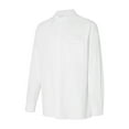 thumbnail image 4 of xiaxaixu Men Casual Shirt, Long Sleeve Stand Neck Buttons Solid Color Loose Party Street Spring Summer Tops, 4 of 10