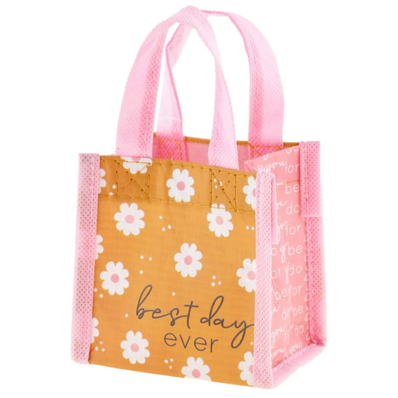 Karma Recycled Tiny Gift Bag – Daisy Floral Mini Reusable Gift Tote