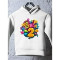 thumbnail image 3 of Happy Birthday Number Two Hoodie Toddler -Image by Shutterstock,  2 Toddler, 3 of 4