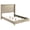 Beige, variant on Lucia 61-inch Upholstered Queen Wingback Bed Grey
