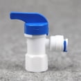 thumbnail image 1 of 5pcs 1/4" 3/8"OD Tube PE Pipe Fitting Hose Straight Backwash Controlled Ball Valve Aquarium RO Water Filter Reverse Osmosis System ,Easy to Use, 1 of 2