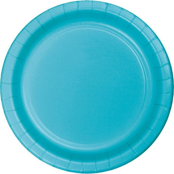 240 Count Bulk Pack Bermuda Blue Sturdy Style Paper Banquet Plates 10.25 inch