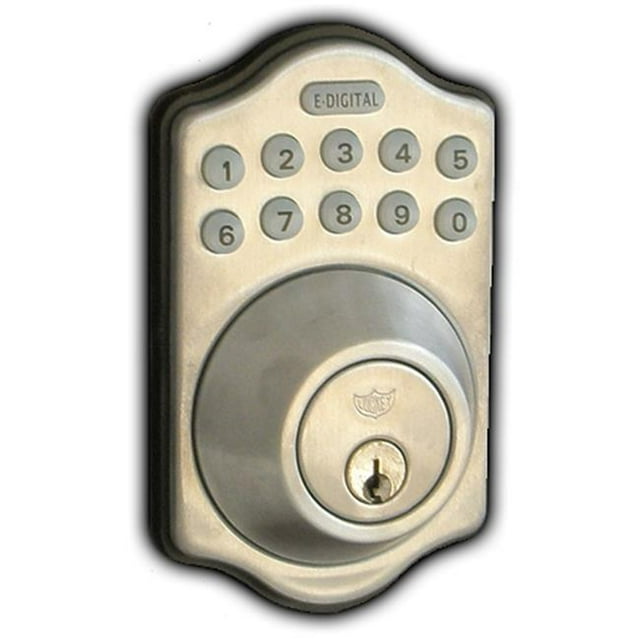 Lockey E-910-SN-R E Numérique Électronique Pêne Dormant Télécommande Capable - Nickel Satiné