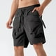 thumbnail image 1 of Ceisia Men's Spring Summer Cargo Shorts - Solid Gift Color Elastic Waist Drawstring Multi-Pocket Casual Shorts, 1 of 9