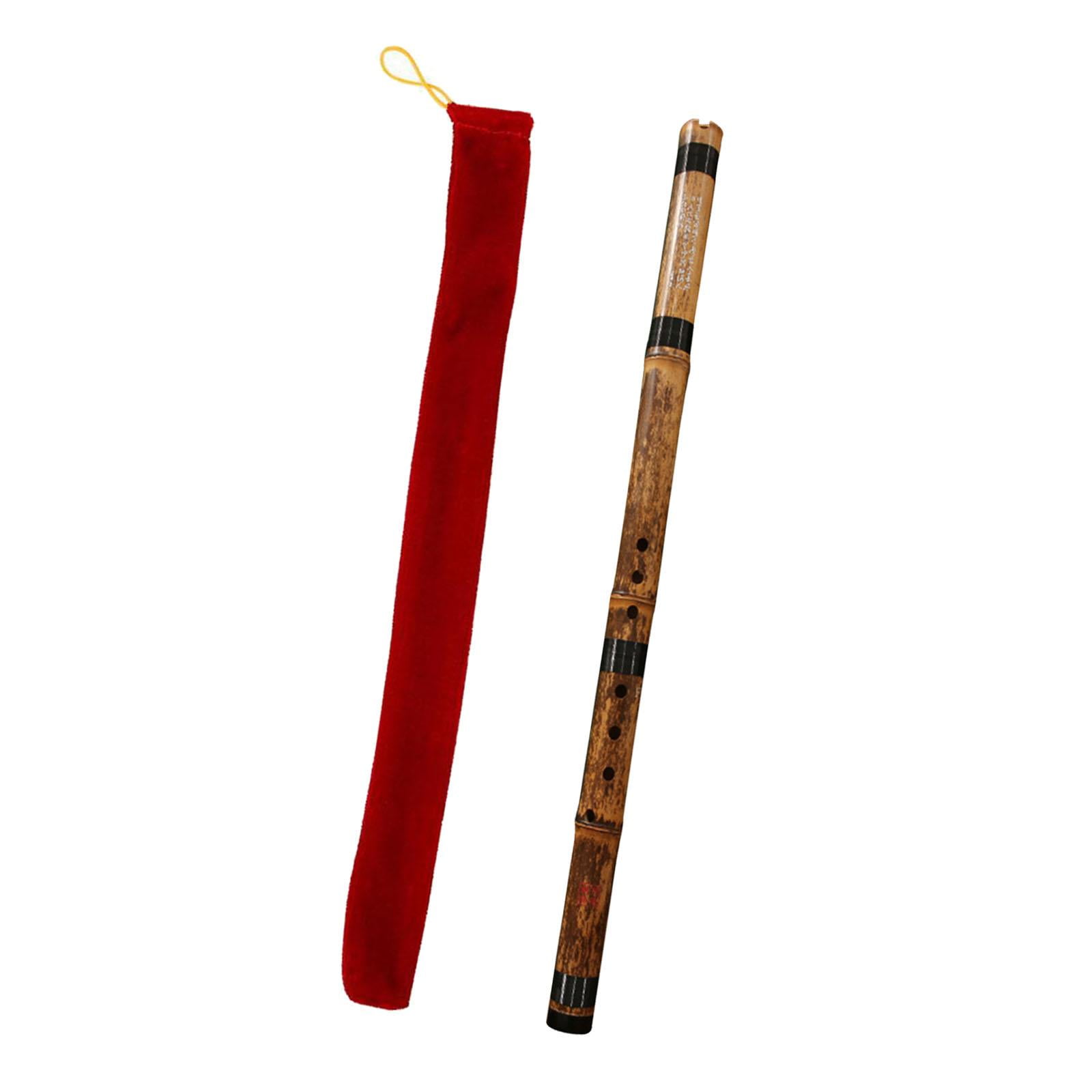 LeeQinersw Chinese Bamboo Flute Wind Instruments Chinese Instrument Woodwind Vertical Flute wood F tuning