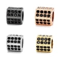 thumbnail image 6 of linyes Trendy Hexagon Brass Micro Pave CZ Large Hole Beads DIY Crafts 10pcs 7mm, 6 of 10