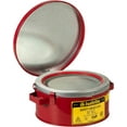 thumbnail image 3 of Justrite 10295 2 Quart, 9 3/8" H, 3 1/4" O.D, 7 1/2" Diameter 24 Gauge Premium Coated Steel Bench Can Red, 3 of 3