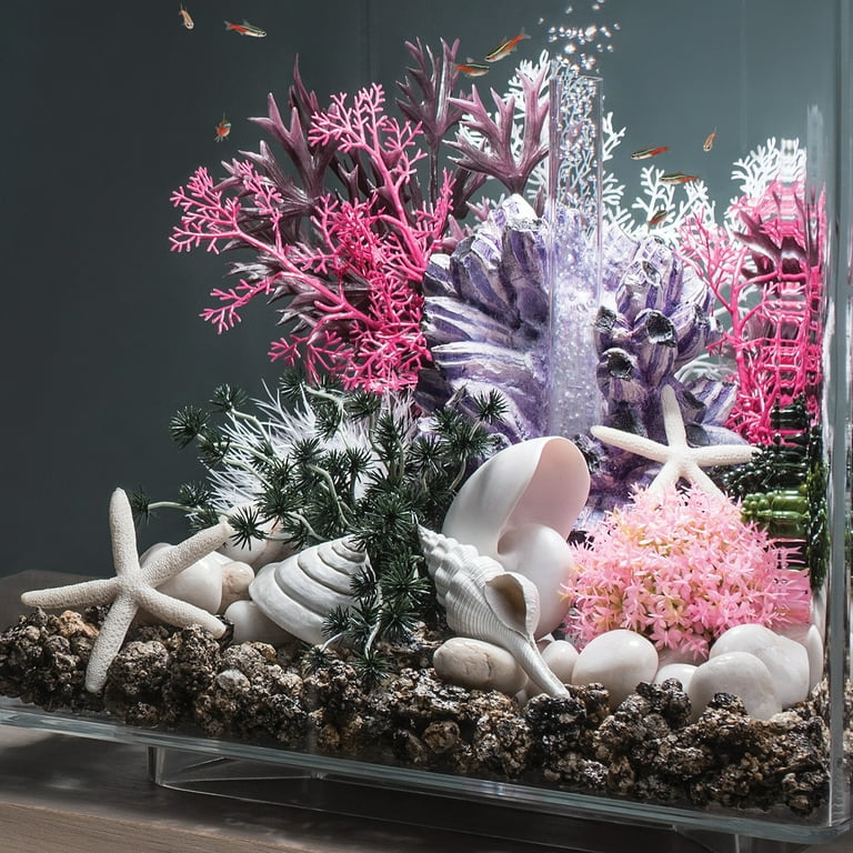 Lucky Starfish Swims ビキニ ホワイト biOrb White Starfish Set - Small Aquarium Decor - Walmart.com