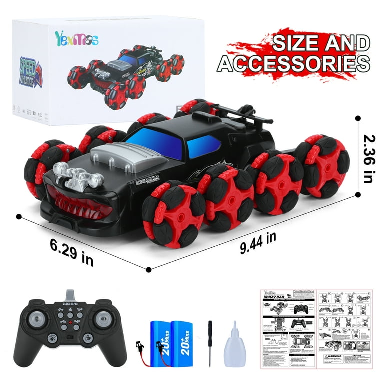 Kiddufun Remote Control Car for Boys 4-7,Rechargeable 1/18 RC Cars Toys for  Boys 8-12 Sport Racing with Headlight Present Christmas Birthday Kids Toys