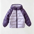 thumbnail image 6 of Bovxnpu Girls Down Jackets Kids Padded Jacket Long Sleeve Hooded Zip Pocket Warm Coat Outfits, 6 of 6