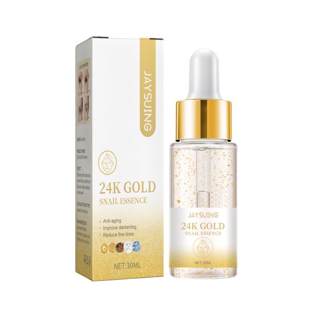 Suero de caracol de oro de 24K, suero facial antienvejecimiento para eliminación de arrugas, reduce los poros, reposición hidratante, productos coreanos para el cuidado de la piel, 30ml Fivean unisex