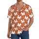 thumbnail image 1 of Fotbe Christmas Snowflake Dog Camisa Estampada de Manga Corta para Hombre, Casual de Verano, Estilo Playero, Sin Arrugas-3X-Large, 1 of 5