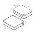 thumbnail image 4 of ARDEN ProFoam Performance Outdoor Deep Seating Cushion Set, 24 x 24, Patio Cushion, Rain-Proof, Fade Resistant, Sapphire Aurora Blue Stripe, 4 of 15