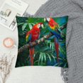 thumbnail image 2 of Orinice Parrots Branch Tree Graphic Decorative Cushion Throw Pillow Cover 22x22in, 2 of 5