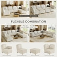 thumbnail image 4 of LLappuil Modular Sectional Sofa, U Shaped Oversize Modular Sectional Sofa with Storage, 20.8" Deep Seat 11 Seat Linen Sofa Couch White, 4 of 10