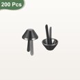 thumbnail image 3 of Uxcell 200Pcs Picos de Pies de Bolsa, 15mm Studs de Cono para Bolsos, Remaches Metálicos Planos para el Fondo de Bolsas para Manualidades de Cuero DIY, Negro, 3 of 7