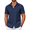 Black Iris, variant on COOFANDY Men's Cuban Guayabera Shirt Summer Beach Vacation Shirt Casual Short Sleeve Button Down Resort Wear
