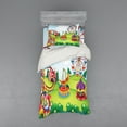 thumbnail image 2 of Ambesonne Colorful Bedding Set 4 Pcs, Circus and Theme Park, Queen, Multicolor, 2 of 3