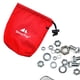 thumbnail image 4 of Almacenamiento al aire libre Senderismo Kits Bolsa Camping Clavo Viento Cuerda Hebilla Bolsa Rojo, 4 of 6
