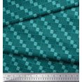 thumbnail image 2 of Soimoi Rayon Fabric Text,Skull & Check Print Sewing Fabric Yard 56 Inch Wide, 2 of 3