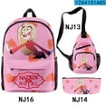 thumbnail image 1 of Hazbin Hotel Backpack Teenage Student Graffiti Backpack Three-Piece Setweek, 1 of 4