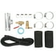 thumbnail image 3 of Kit de conector de tanque de transferencia auxiliar con conector de tubo de combustible, abrazadera en T 11025, repuesto para camionetas diésel Ford F250, color plateado, 3 of 12