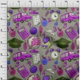 thumbnail image 3 of oneOone Cotton Cambric Purple Fabric Kids Quilting Supplies Print Sewing Fabric By The Yard 42 Inch Wide, 3 of 4
