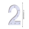 thumbnail image 3 of Dpityserensio Alphabet LED Digital Lights Light Up White Plastic Digital Standing Hanging 2, 3 of 3