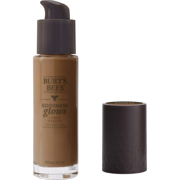 Burt's Bees Goodness Glows Liquid Foundation, Chestnut, 1.0 Oz