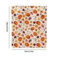 thumbnail image 3 of OAVQHLG3B Fall Harvesting Pumpkin Blanket Orange Yellow Cream Autumned Color Print Thanksgiving Throw Blanket Lightweight Warm Soft Blanket, 3 of 6