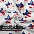 thumbnail image 5 of Round Tablecloth 60 Inch 4th of July Table Cloth Patriotic American Flag Tablecloth Washable Table Cover Reusable Memorial Day Tablecloth for Home Party Picnic, 5 of 7