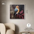 thumbnail image 5 of Bird Ready To Sing Canvas Dark Florals And Fashion Wall Art by Art Remedy, White Frame, 30" x 30", 5 of 7