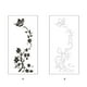 thumbnail image 3 of Bewildely Calcomanía para nevera de flores, decoración de pared, Mural extraíble DIY, papel tapiz, arte, impermeable, decoración para el hogar, Decoración del hogar Negro, 3 of 6