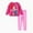 Pink, variant on Disney Frozen Toddler Girls Elsa Anna Flutter Sleeve Graphic Sweatshirts with Leggings 2 Pieces Outfit Sets Sizes 2-6