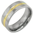 thumbnail image 2 of Titanium 14K Gold 8mm Mens Wedding Ring Band Size 12.5, 2 of 6