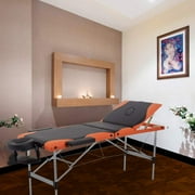 BestMassage 3-Fold Portable Massage Table w/ Carrying Case, Aluminum, 84, Black